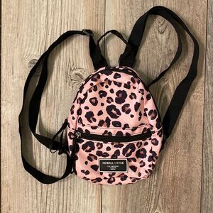 Mini Kendall & Kylie Backpack Leopard Pink Print